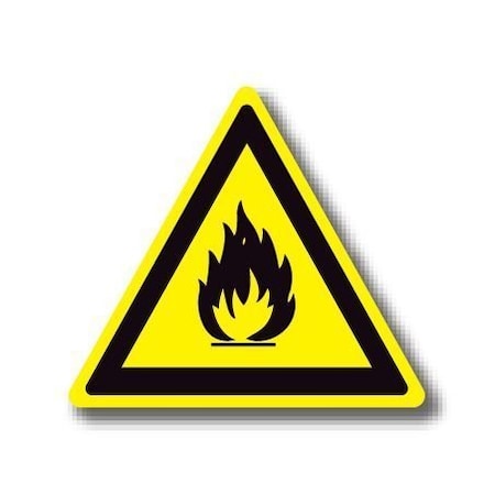 Ergomat 24in TRIANGLE SIGNS - Open Flame DSV-SIGN 576 #1360 -UEN